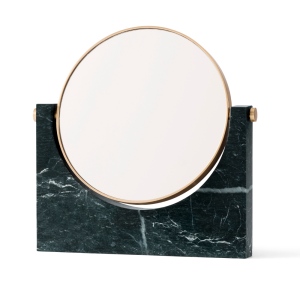 pepe marble mirror brass green side